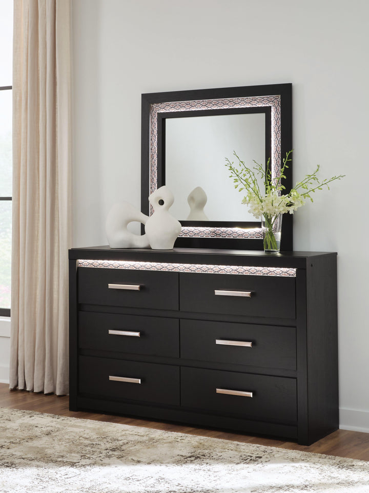 Brizmore Dresser and Mirror - Black (2)
