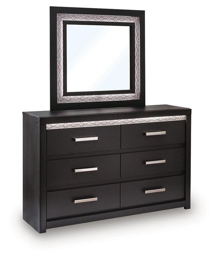 Brizmore Dresser and Mirror - Black (1)