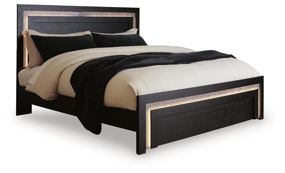 Brizmore King Panel Bed - Black (1)