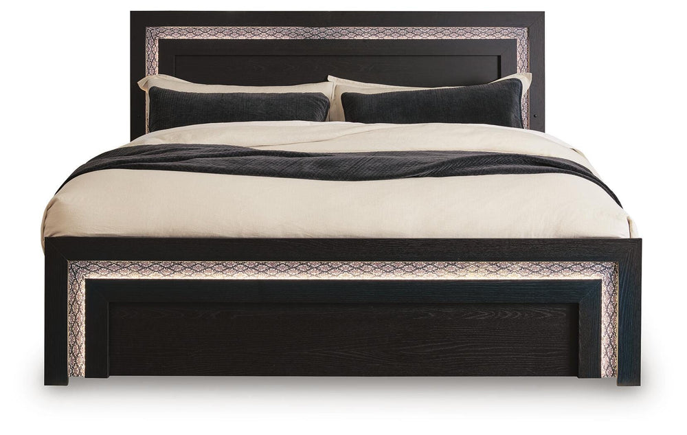 Brizmore King Panel Bed - Black (3)