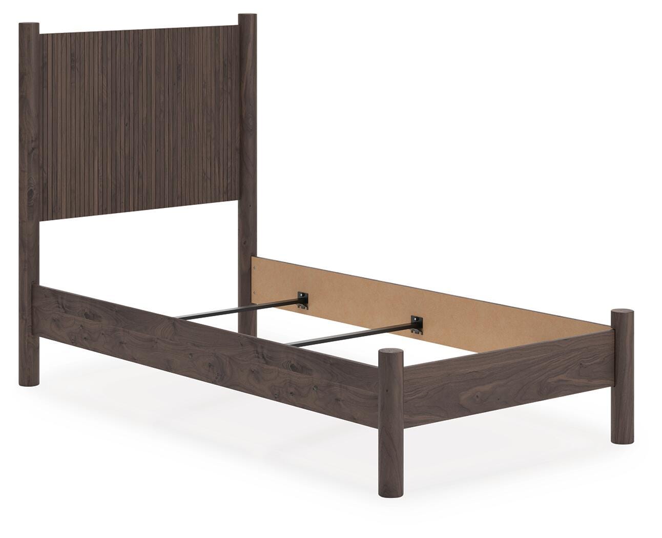Pamytta Twin Panel Bed - Dark Brown (2)
