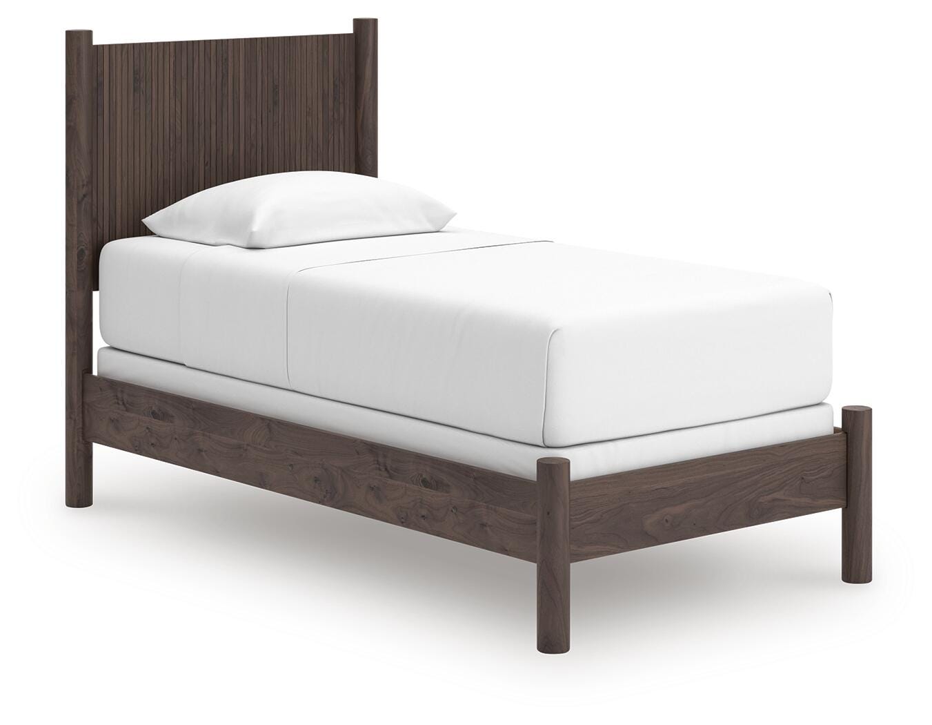 Pamytta Twin Panel Bed - Dark Brown (1)