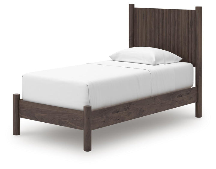 Pamytta Twin Panel Platform Bed, Dresser and Mirror (14)