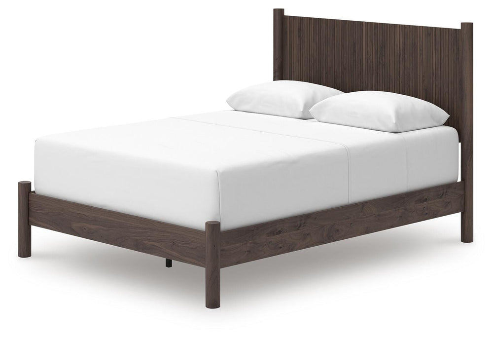 Pamytta Queen Panel Bed - Dark Brown (3)
