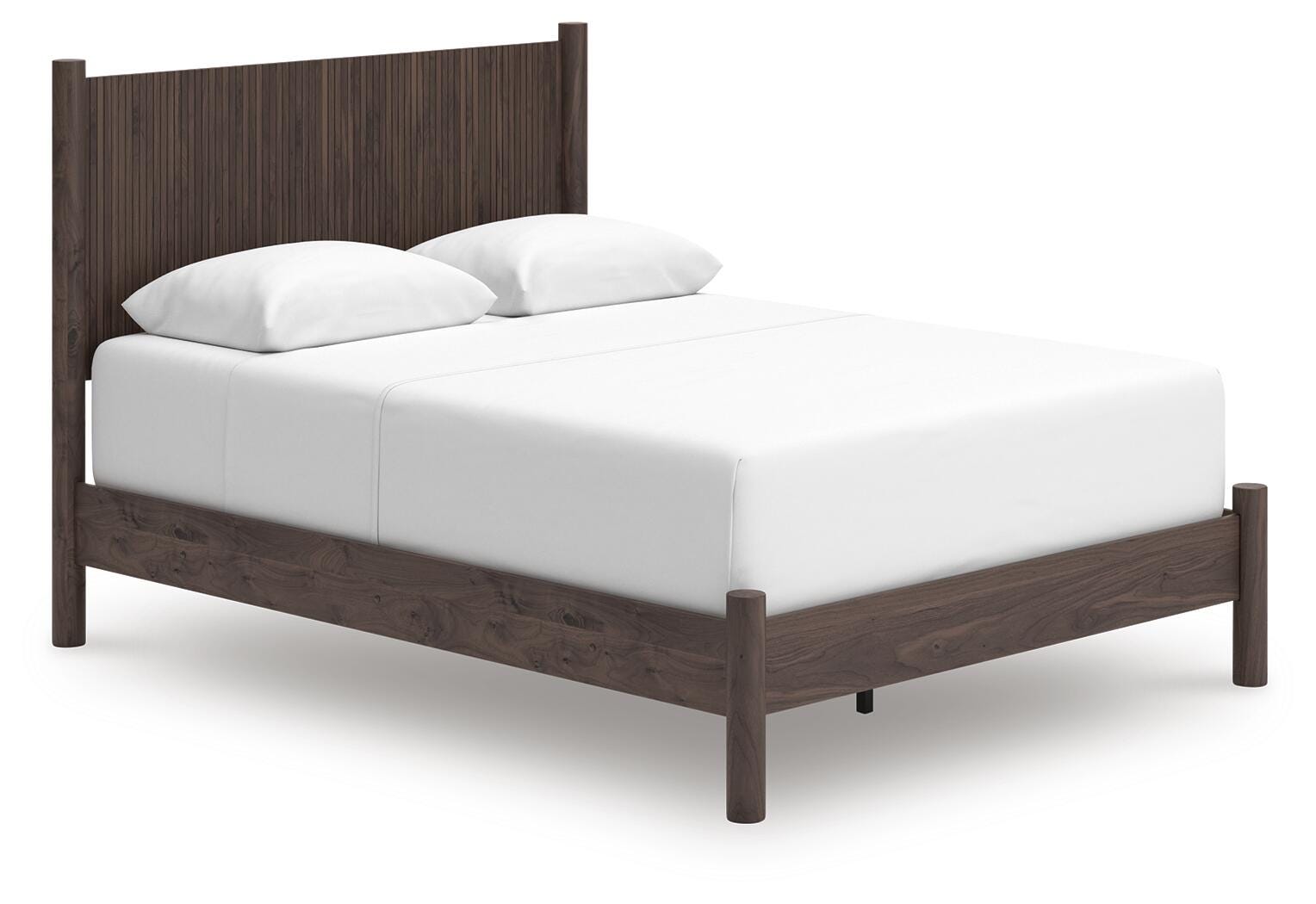 Pamytta Queen Panel Bed - Dark Brown (1)