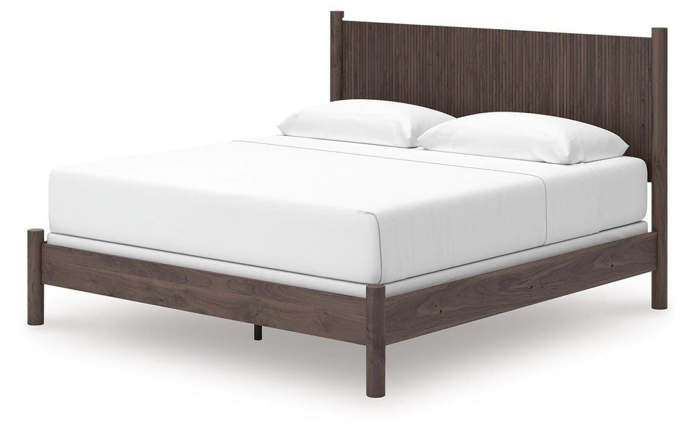 Pamytta King Panel Bed - Dark Brown (4)
