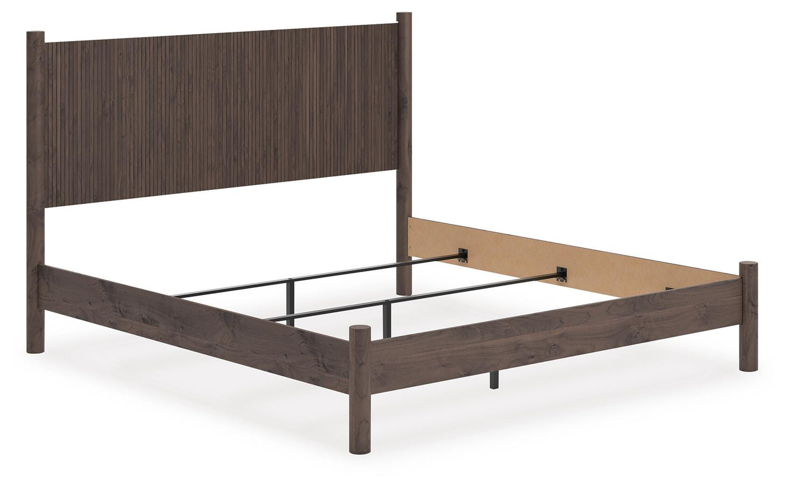 Pamytta King Panel Bed - Dark Brown (2)