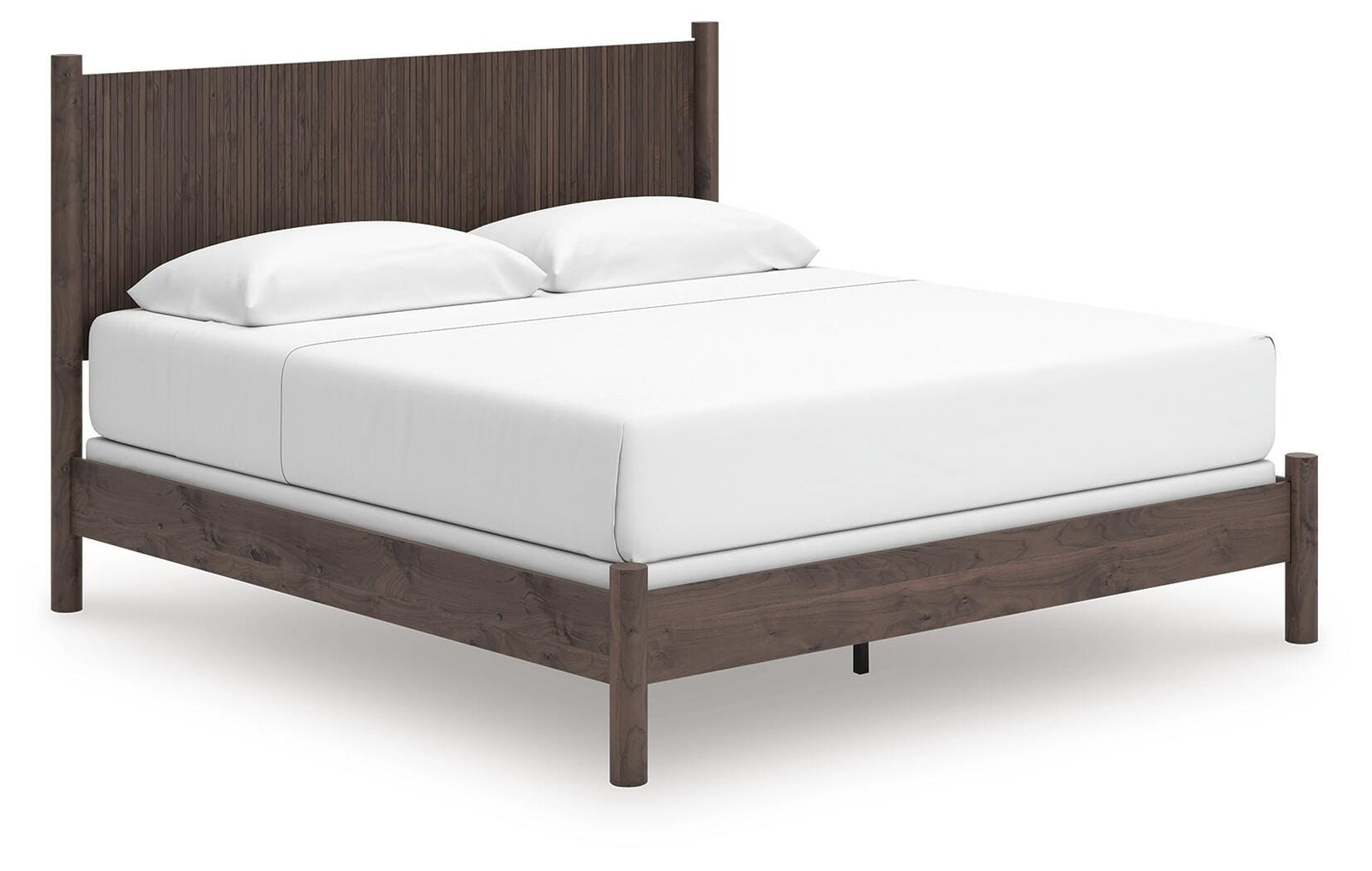 Pamytta King Panel Bed - Dark Brown (1)