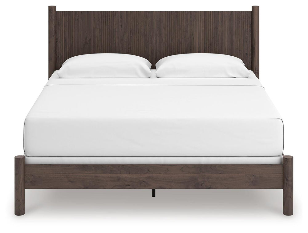 Pamytta King Panel Bed - Dark Brown (3)