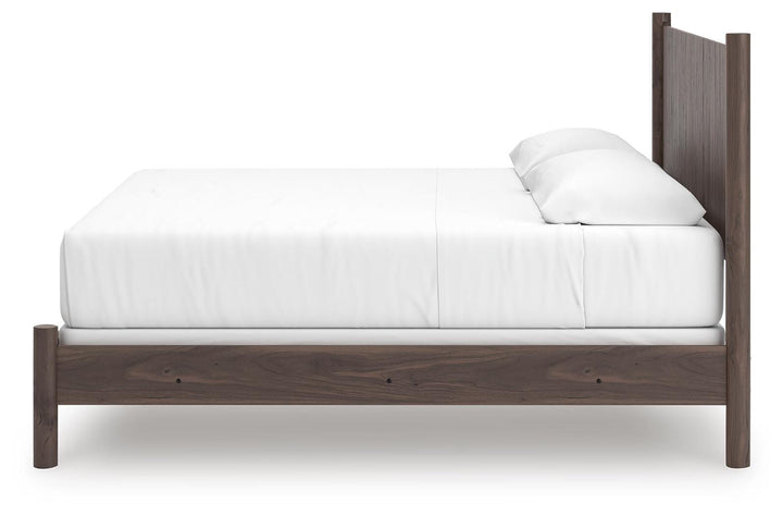 Pamytta King Panel Bed - Dark Brown (7)