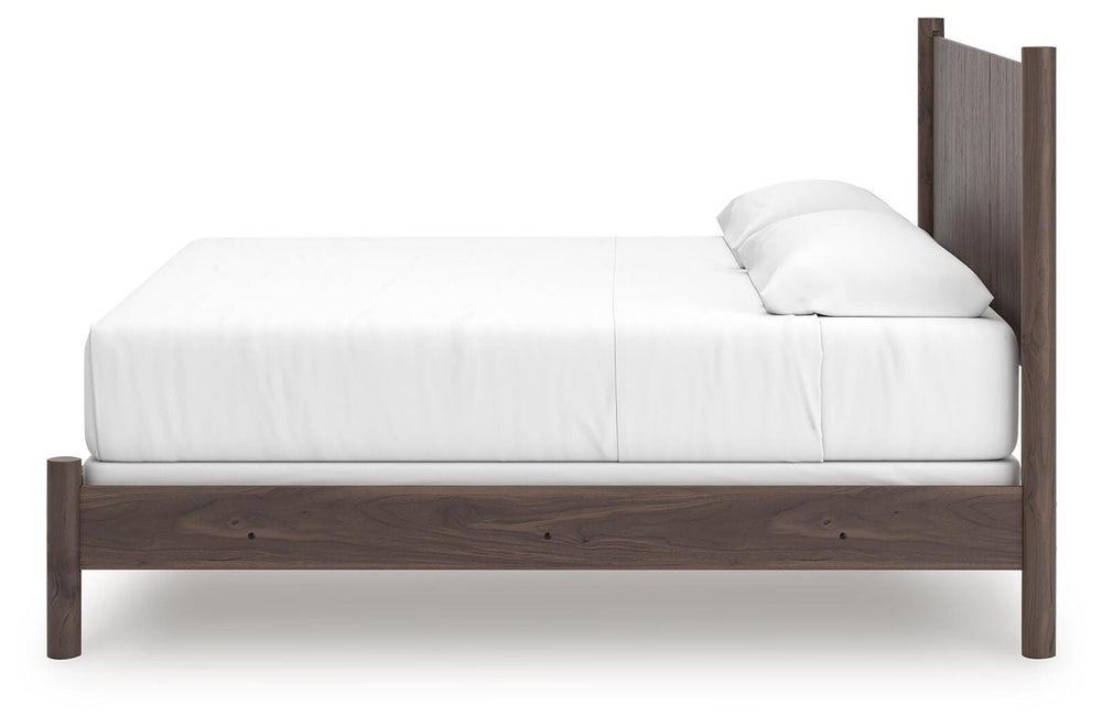 Pamytta King Panel Bed - Dark Brown (7)