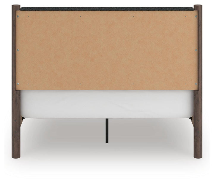 Pamytta Queen Upholstered Panel Bed - Dark Brown (6)