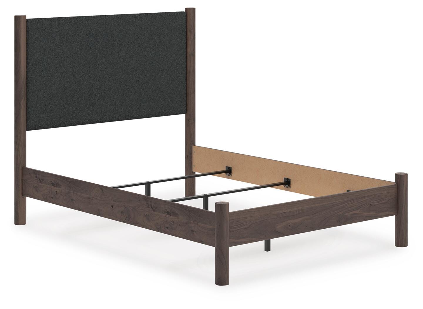 Pamytta Full Upholstered Panel Bed - Dark Brown (2)