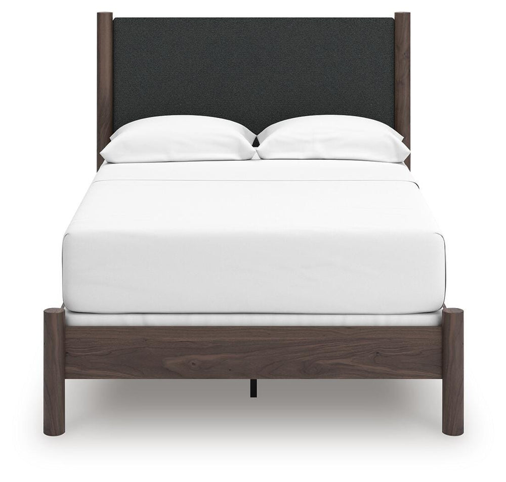 Pamytta Full Upholstered Panel Bed - Dark Brown (3)