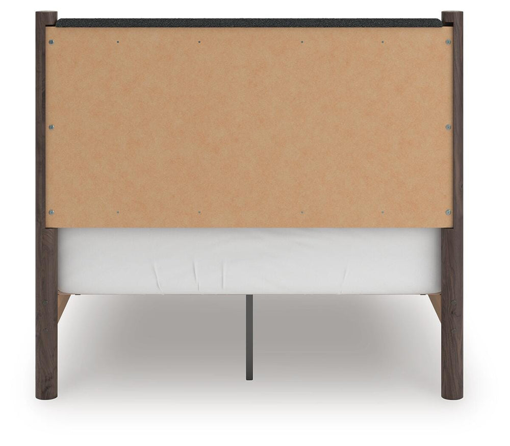 Pamytta Full Upholstered Platform Bed, Dresser and Mirror (12)