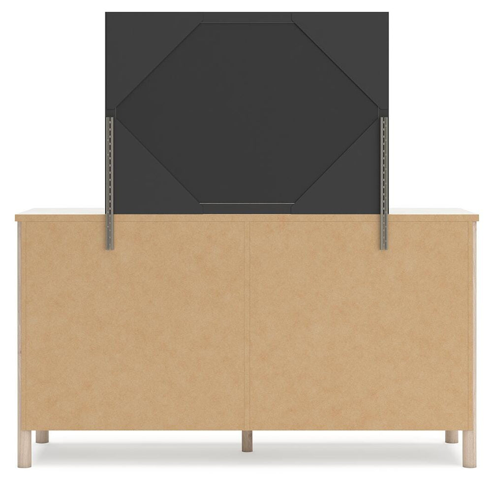Cadmori Dresser and Mirror - Beige (6)