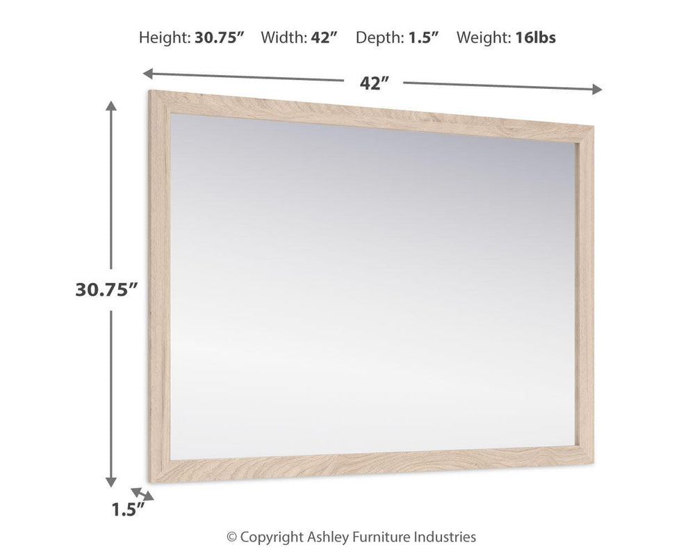 Cadmori Bedroom Mirror - Beige (3)