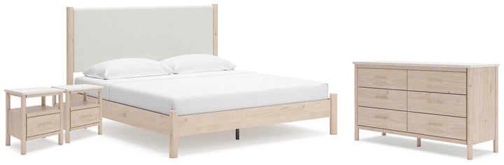 Cadmori King Panel Bed, Dresser and 2 Nightstands (1)