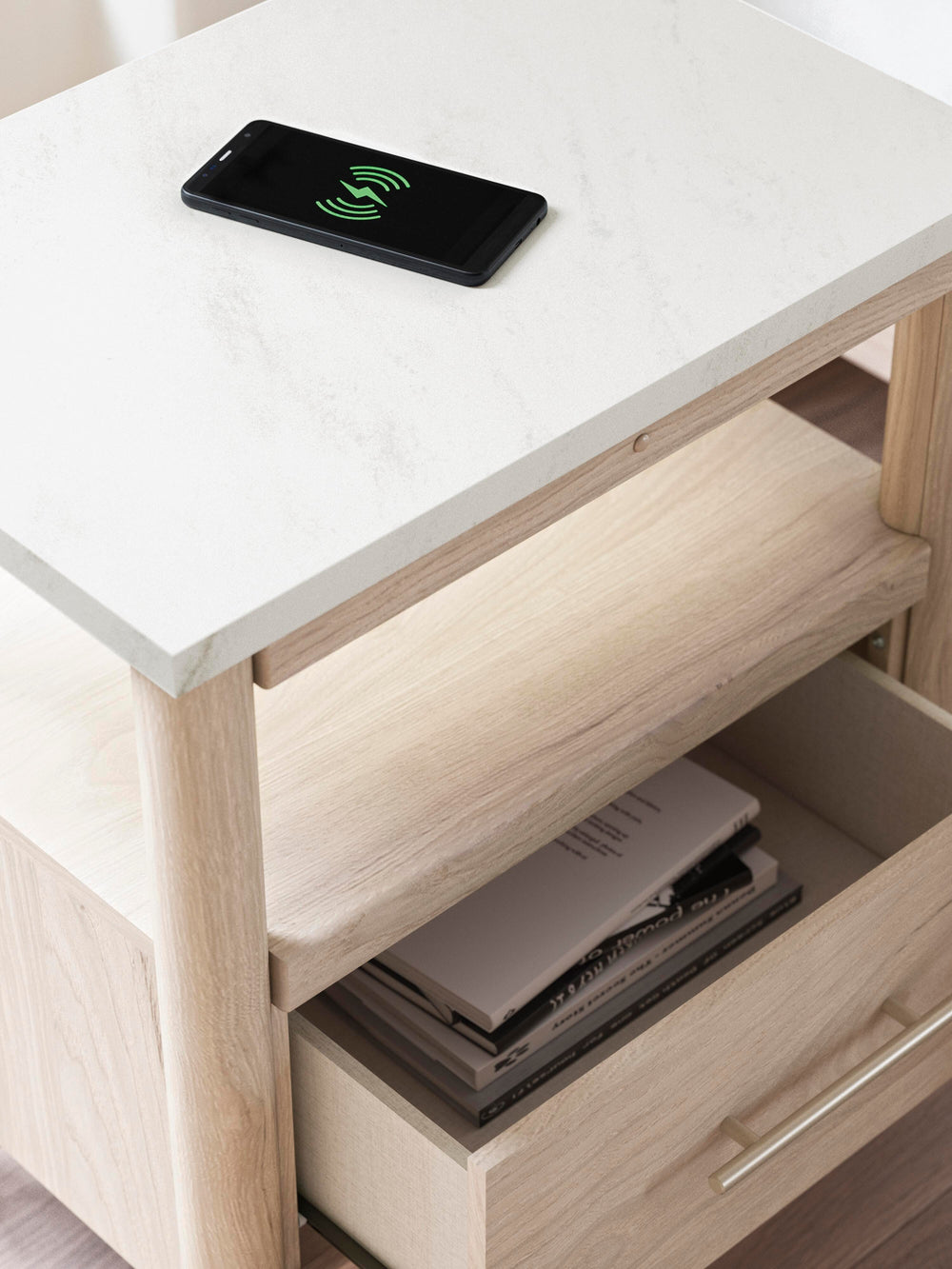 Cadmori Nightstand - Beige (11)