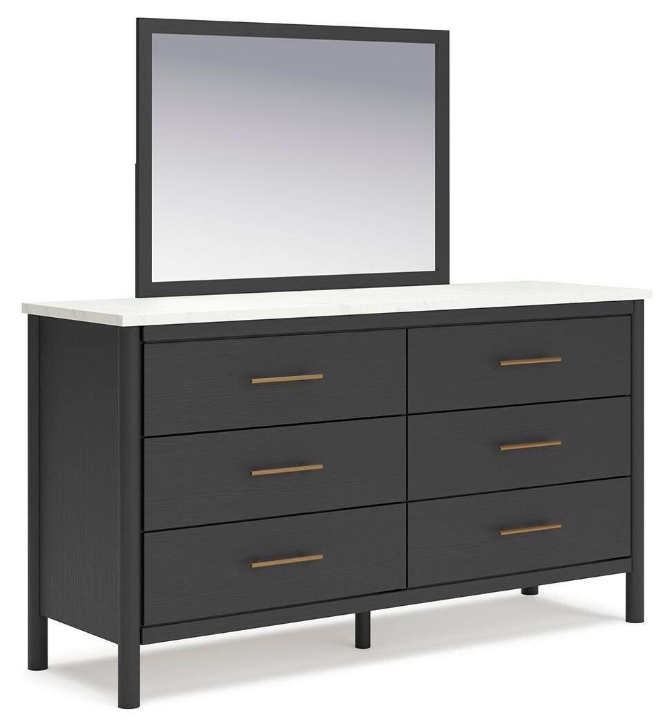 Cadmori Dresser and Mirror - Black (1)