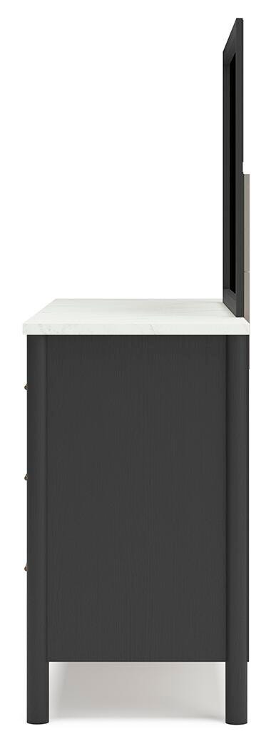 Cadmori Dresser and Mirror - Black (7)