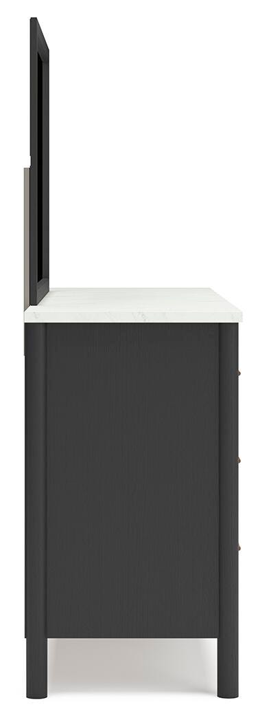 Cadmori Dresser and Mirror - Black (8)