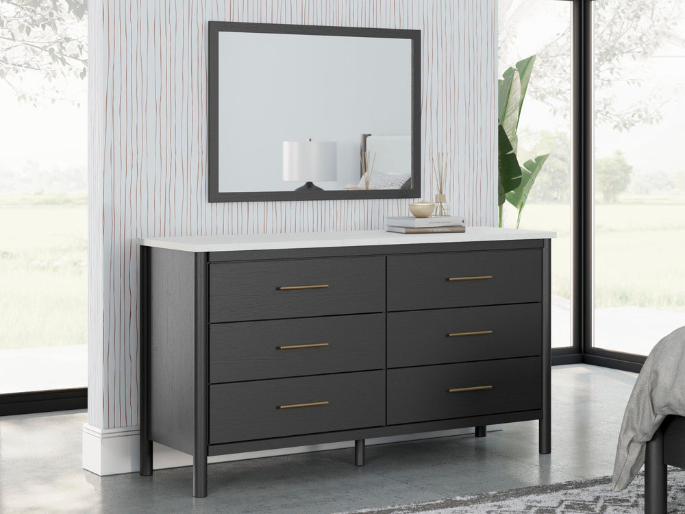 Cadmori Dresser and Mirror - Black (2)