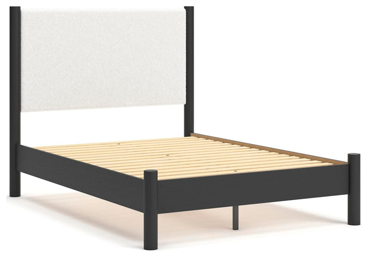 Cadmori Full Upholstered Panel Bed - Black (3)