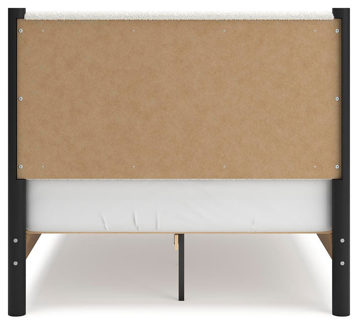 Cadmori Full Upholstered Panel Bed - Black (6)