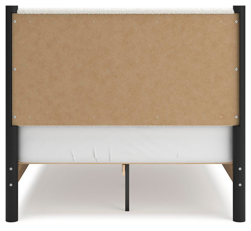 Cadmori Full Upholstered Panel Bed - Black (6)