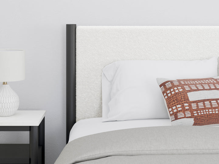 Cadmori Full Upholstered Panel Bed - Black (9)