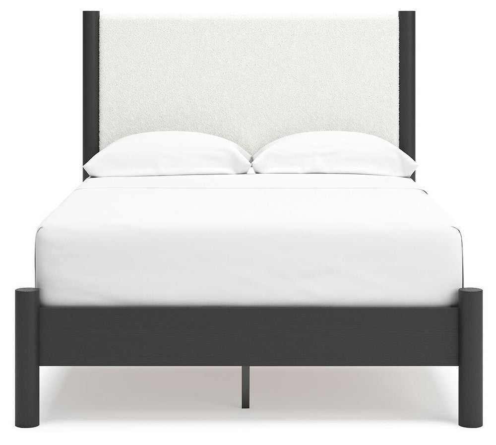 Cadmori Full Upholstered Panel Bed - Black (5)