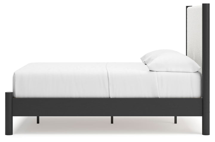 Cadmori Full Upholstered Panel Bed - Black (7)