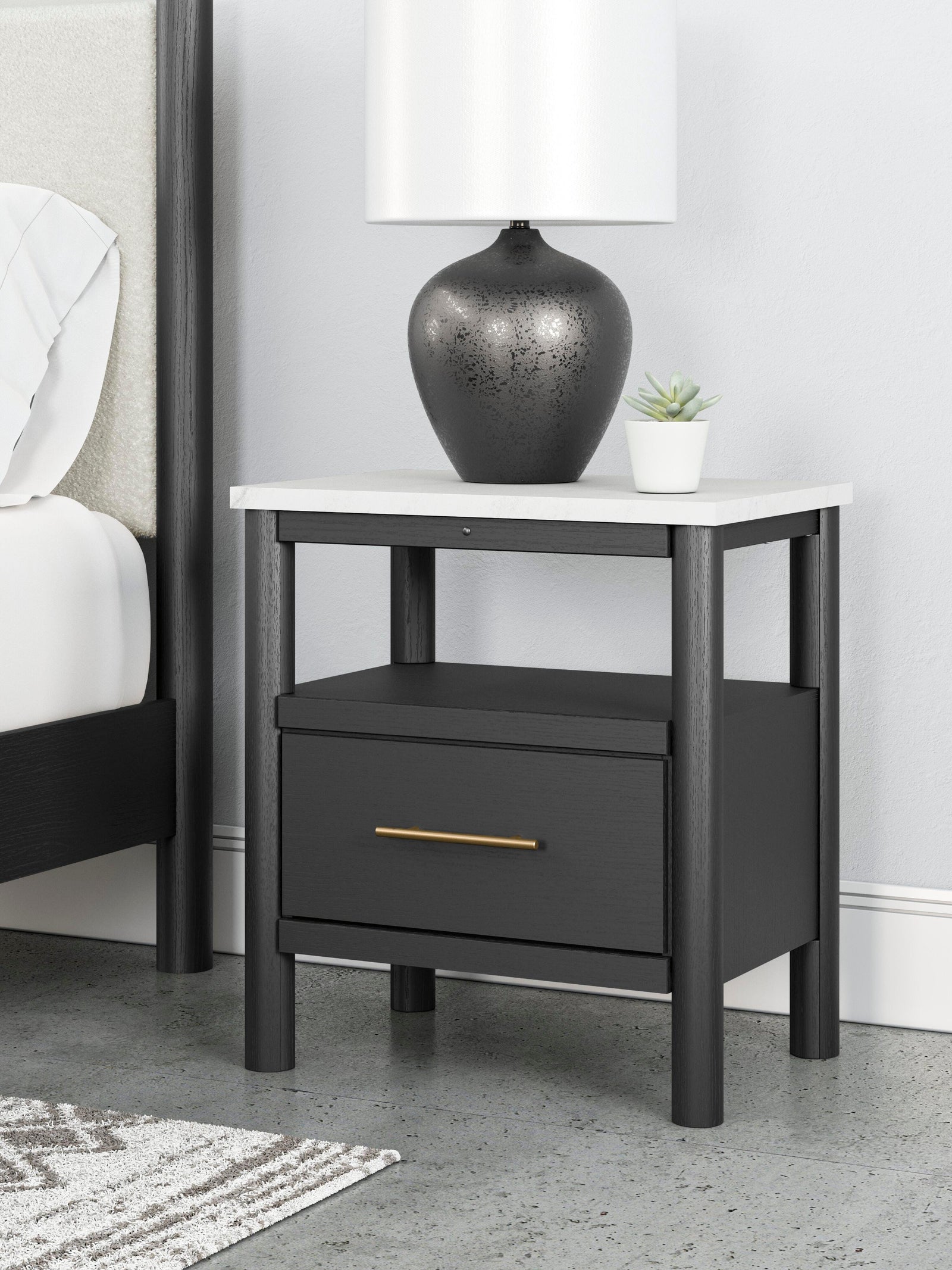 Cadmori Nightstand - Black (2)