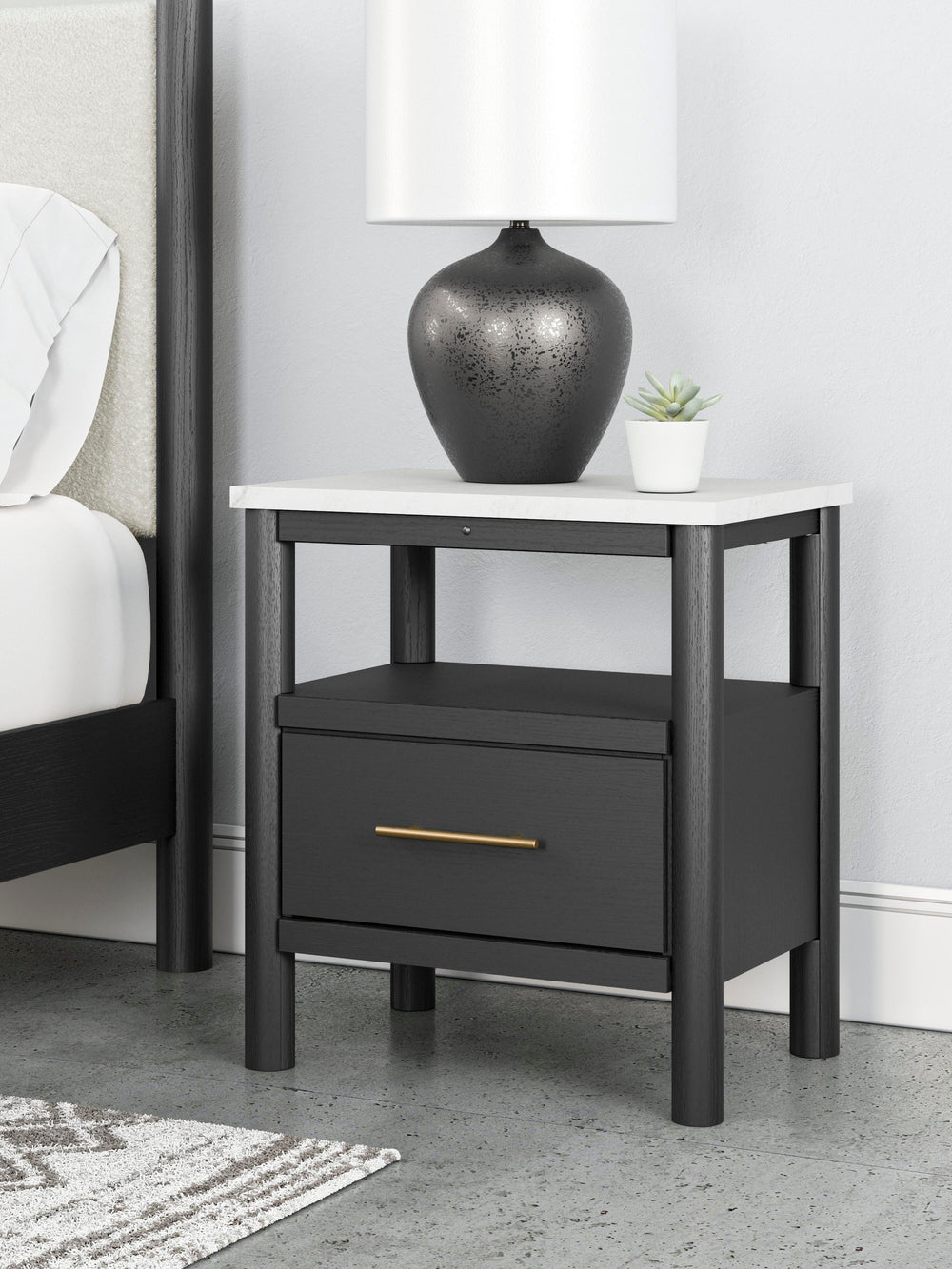 Cadmori Nightstand - Black (2)