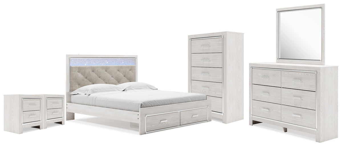 Altyra King Platform Storage Bed, Dresser, Mirror, Chest and 2 Nightstands (1)