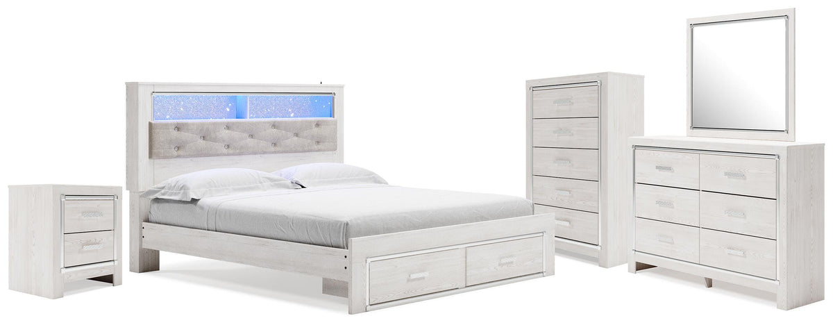 Altyra King Storage Bed, Dresser, Mirror, Chest and Nightstand (1)