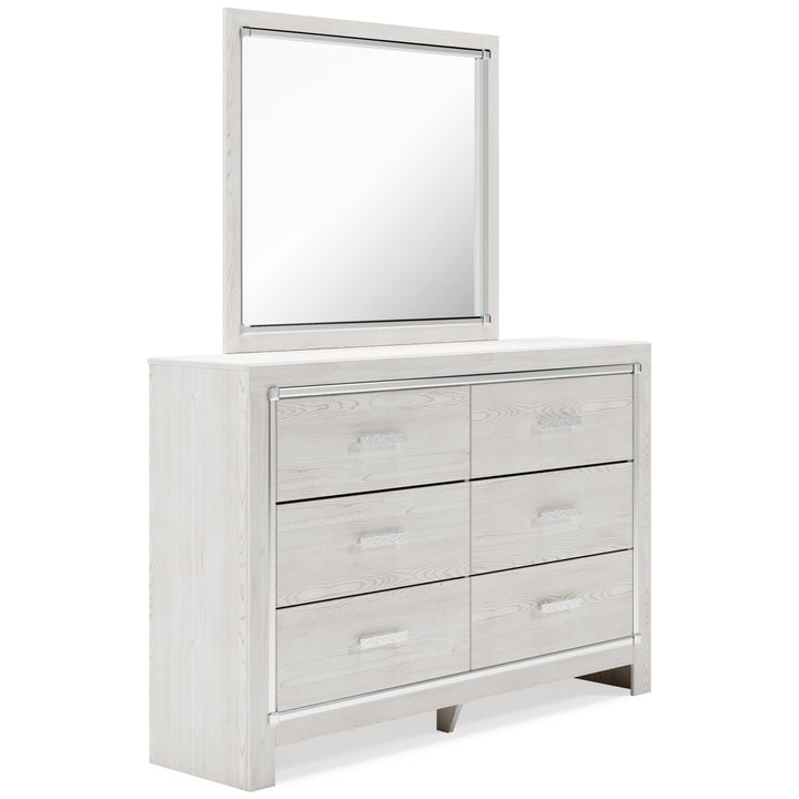 Altyra Full Panel Bed, Dresser and Mirror - White (2)