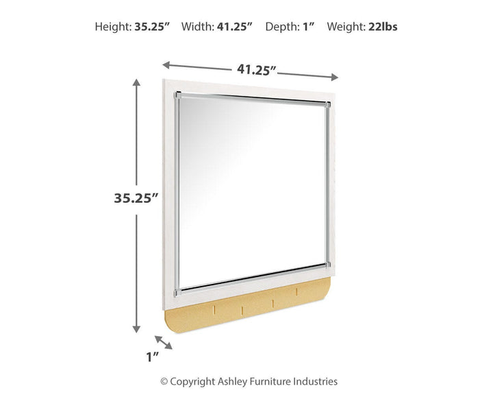 Altyra Bedroom Mirror - White (3)
