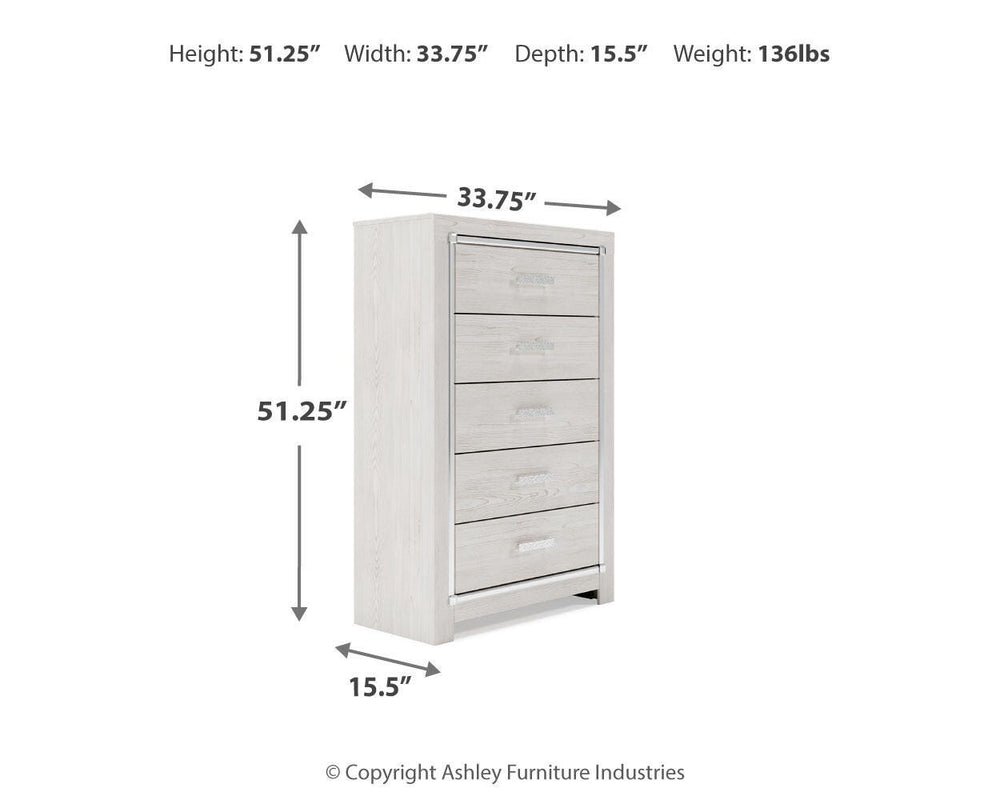Altyra Chest of Drawers - White (4)