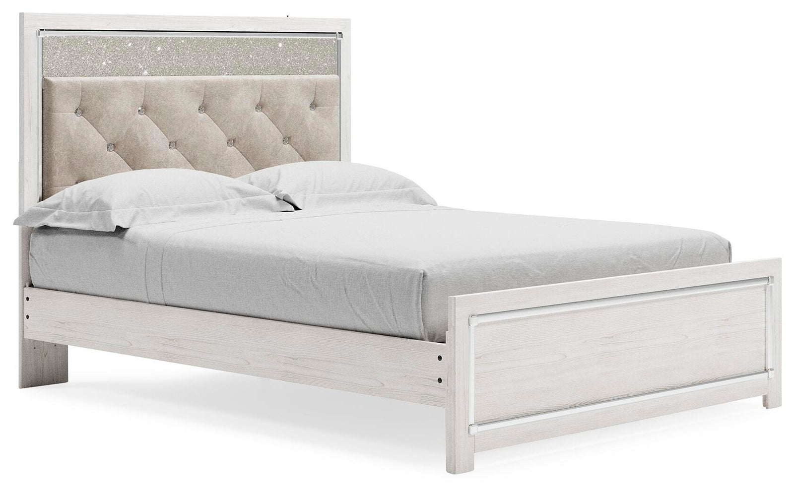 Altyra Queen Panel Bed - White (1)