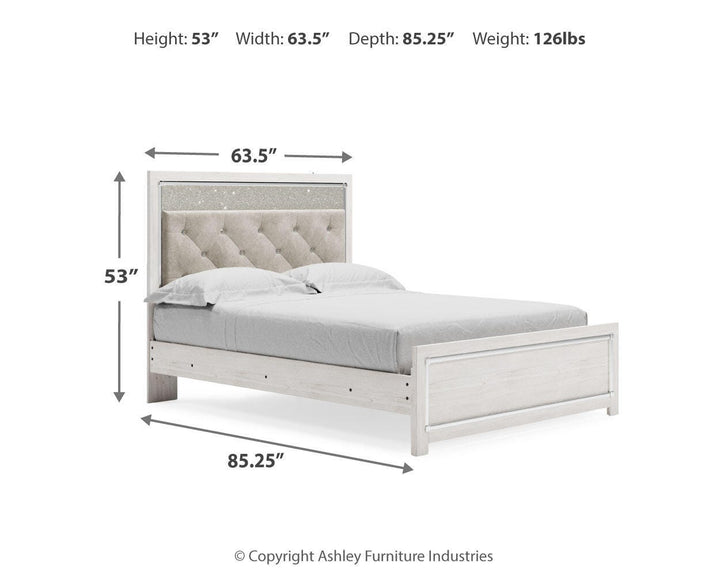 Altyra Queen Panel Bed - White (4)