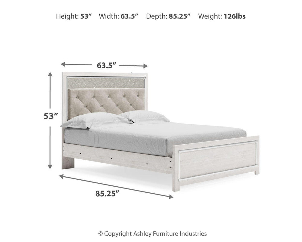 Altyra Queen Panel Bed - White (4)