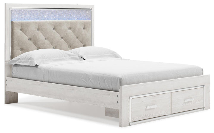 Altyra Queen Panel Storage Bed, Dresser, Mirror and Chest - White (9)