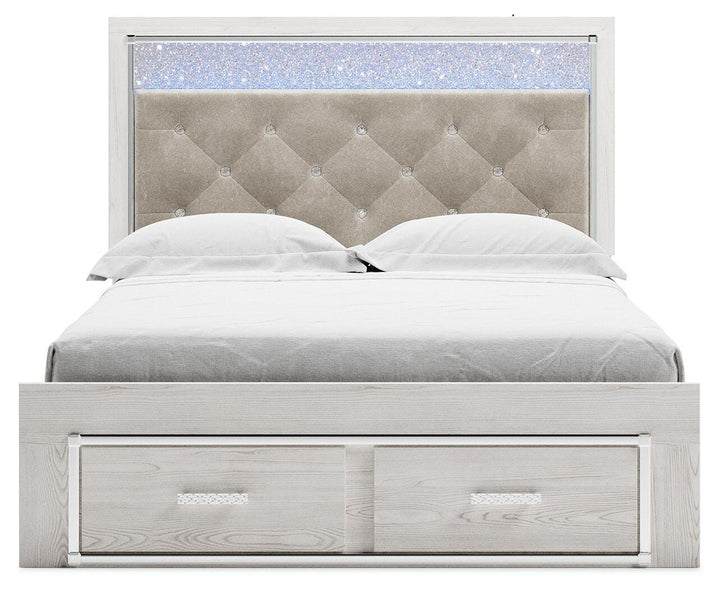Altyra Queen Upholstered Panel Storage Bed, Dresser and Mirror (9)