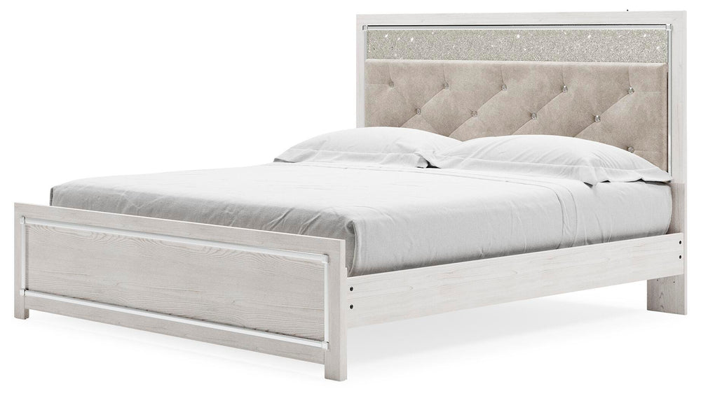 Altyra King Panel Bed - White (4)