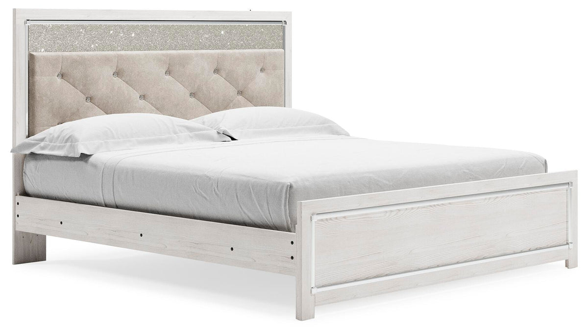 Altyra King Panel Bed - White (1)