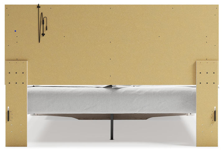 Altyra King Upholstered Storage Bed - White (6)