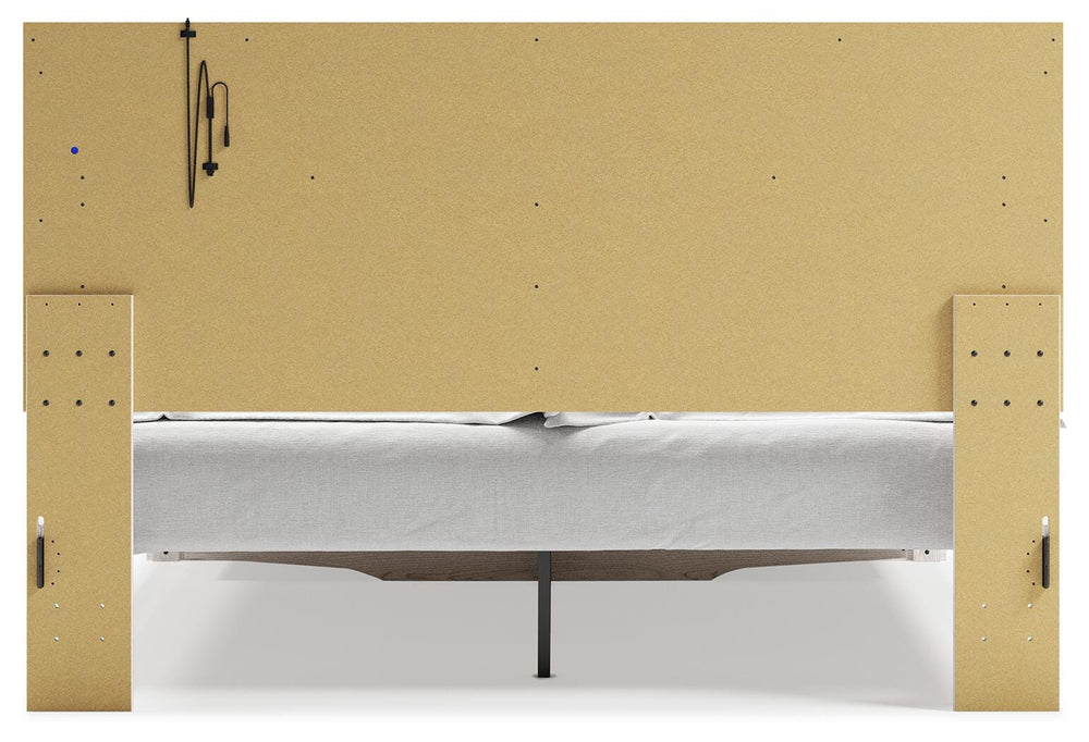 Altyra King Upholstered Storage Bed - White (6)