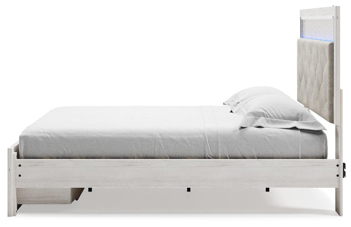 Altyra King Upholstered Storage Bed - White (7)